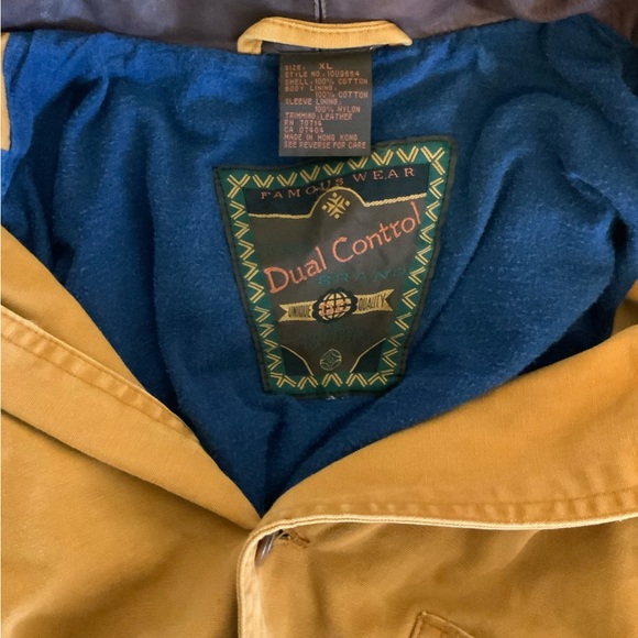 Dual Control tan vintage coat. Men’s XL. - Picture 3 of 4